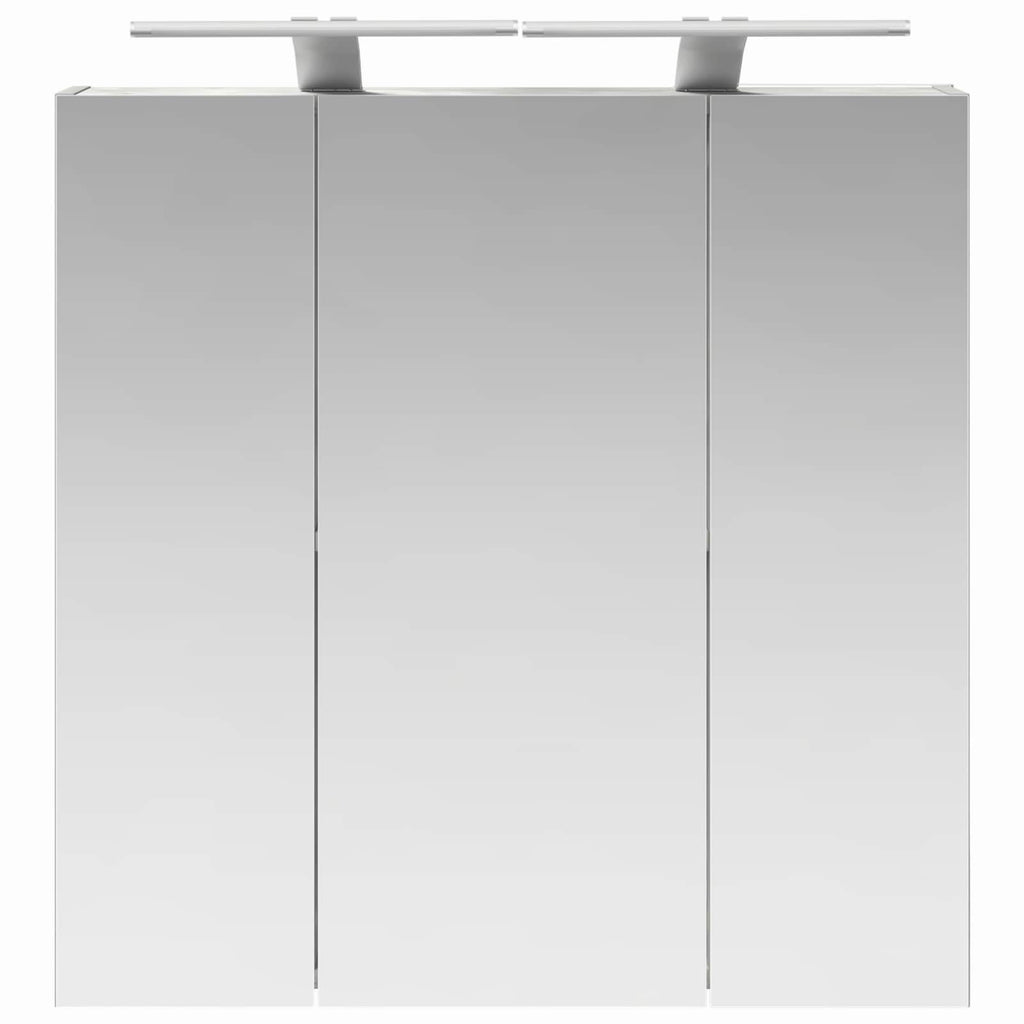 vidaXL Szafka z lustrem do łazienki Betonowy szary 70 x 14,5 x 70 cm