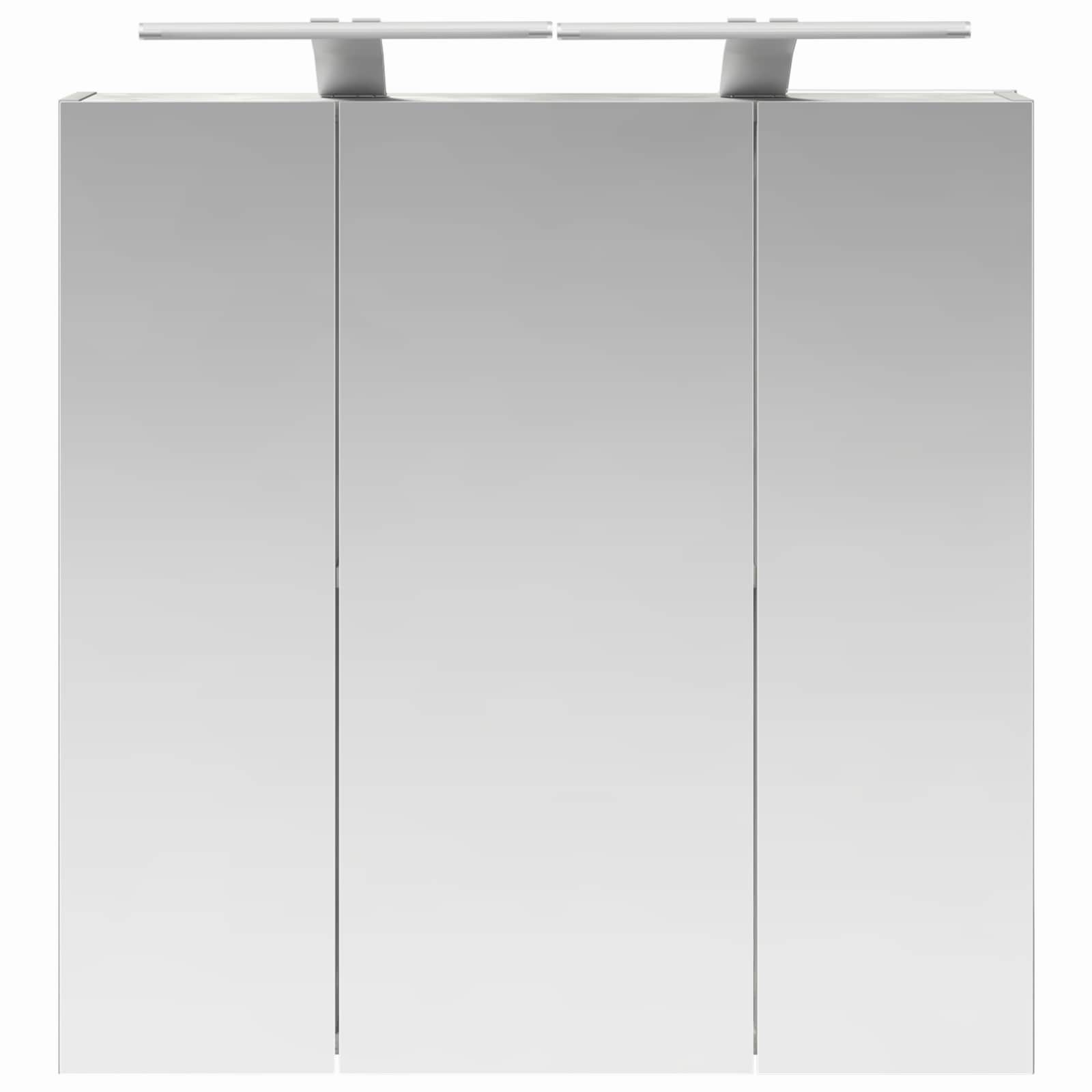 vidaXL Szafka z lustrem do łazienki Betonowy szary 70 x 14,5 x 70 cm
