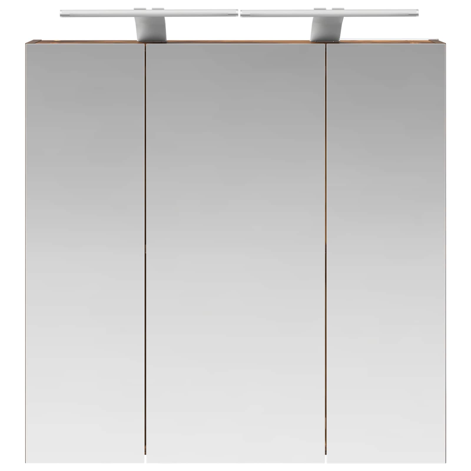 vidaXL Szafka z lustrem do łazienki Dąb wędzony 70 x 14,5 x 70 cm