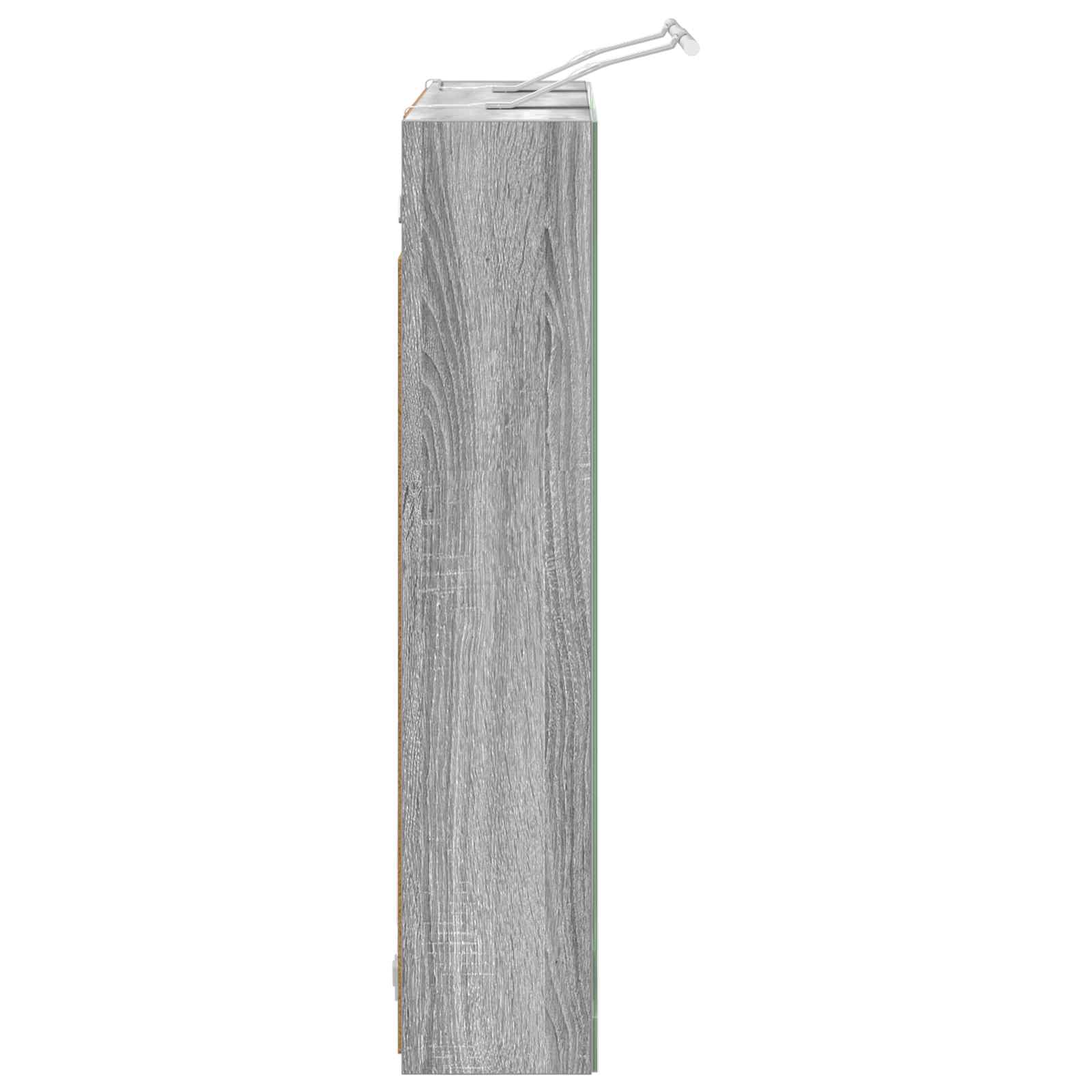 vidaXL Szafka z lustrem do łazienki Szary Sonoma 70 x 14,5 x 70 cm