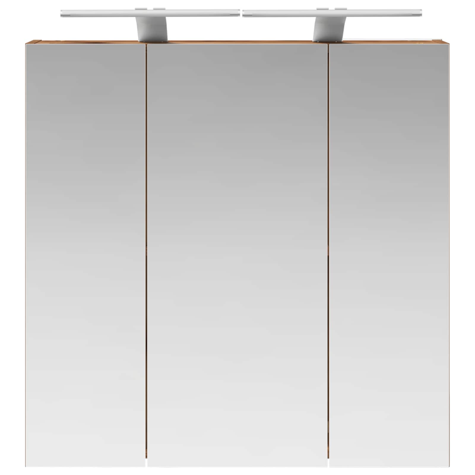 vidaXL Szafka z lustrem do łazienki Stare drewno 70 x 14,5 x 70 cm