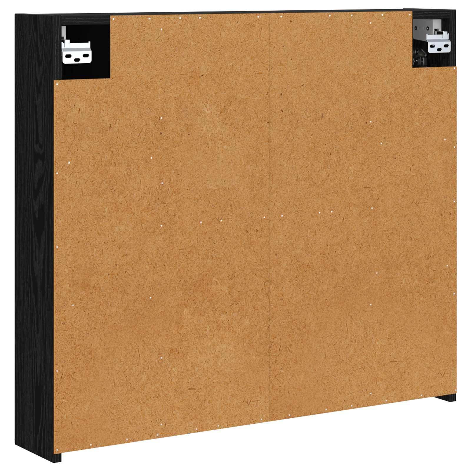 vidaXL Szafka z lustrem do łazienki Czarny Dąb 80 x 14.5 x 70 cm