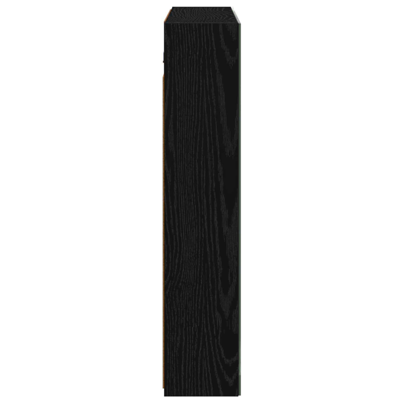 vidaXL Szafka z lustrem do łazienki Czarny Dąb 80 x 14.5 x 70 cm