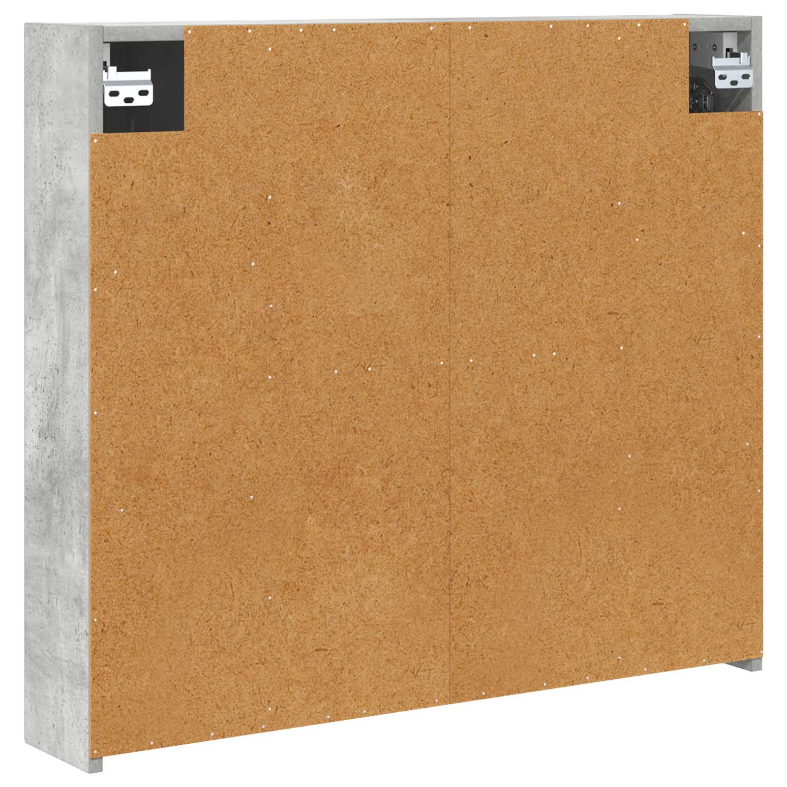 vidaXL Szafka z lustrem do łazienki Betonowy szary 80 x 14.5 x 70 cm