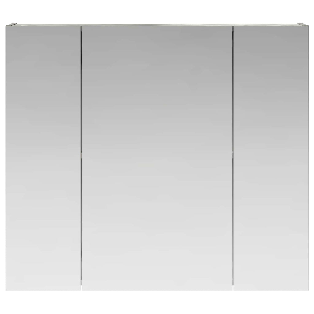 vidaXL Szafka z lustrem do łazienki Betonowy szary 80 x 14.5 x 70 cm