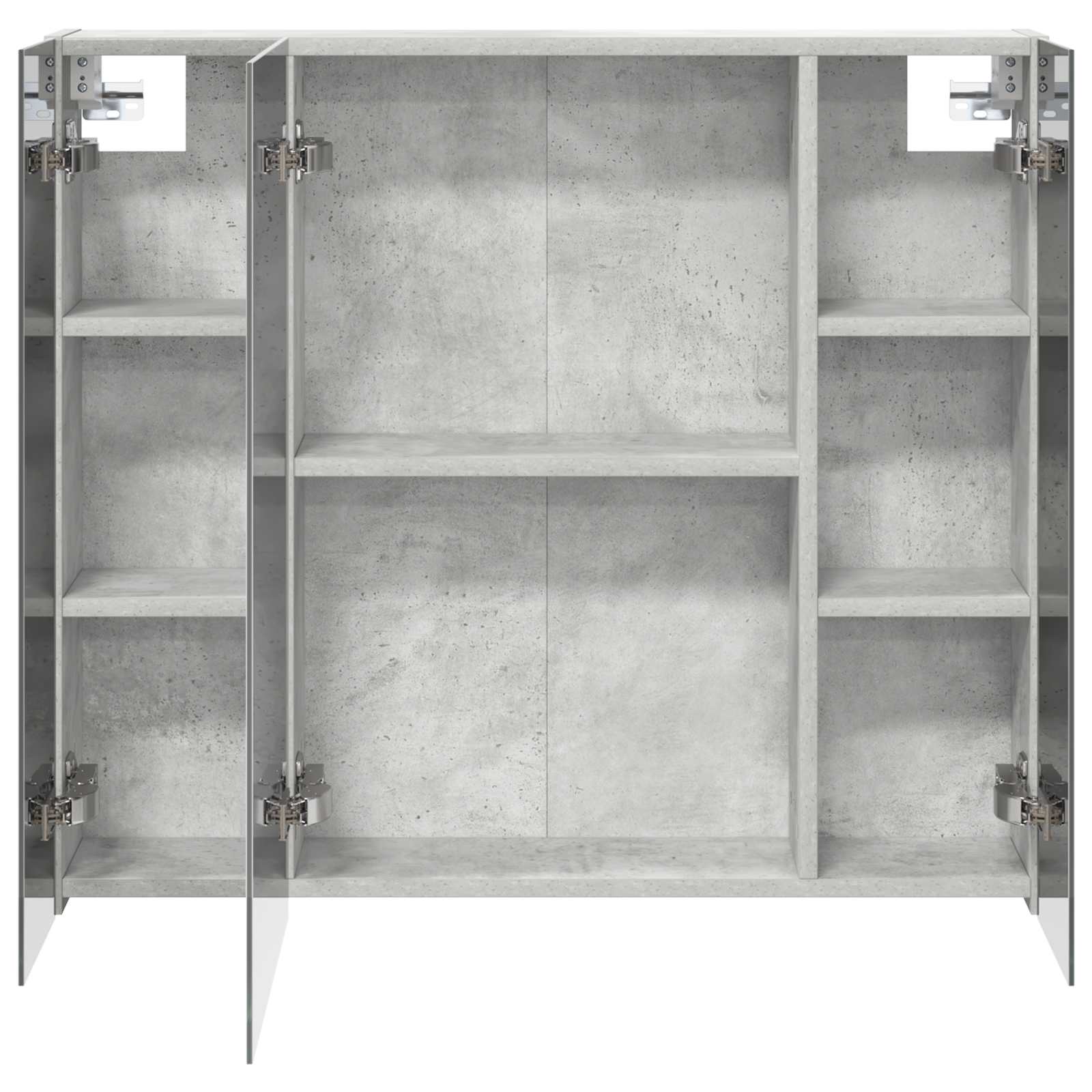 vidaXL Szafka z lustrem do łazienki Betonowy szary 80 x 14.5 x 70 cm