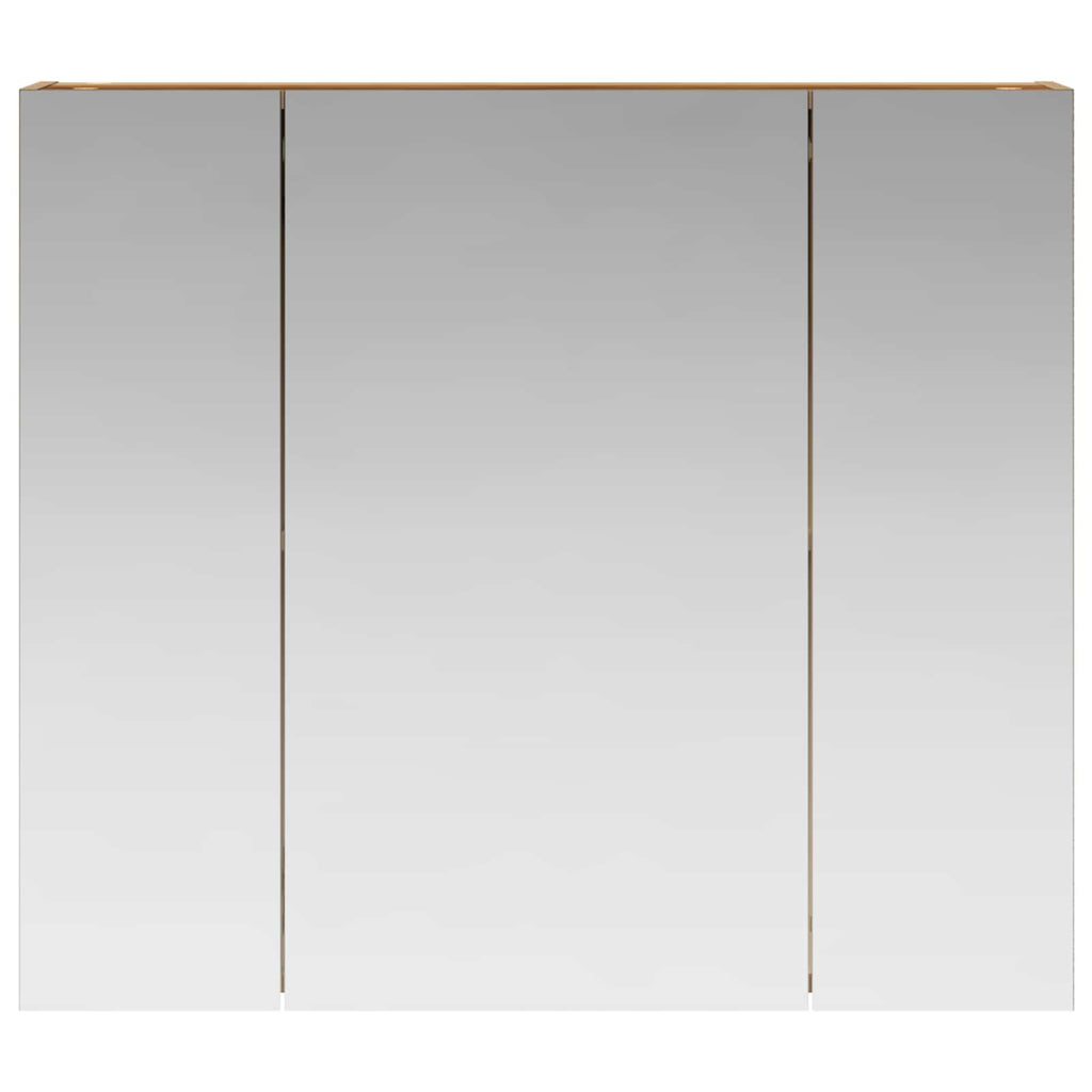 vidaXL Szafka z lustrem do łazienki Dąb artisan 80 x 14,5 x 70 cm