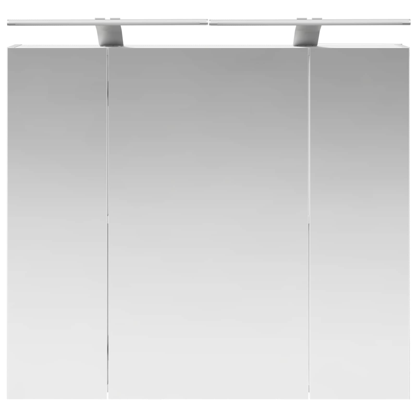 vidaXL Szafka z lustrem do łazienki z półką Biały 80 x 14.5 x 70 cm
