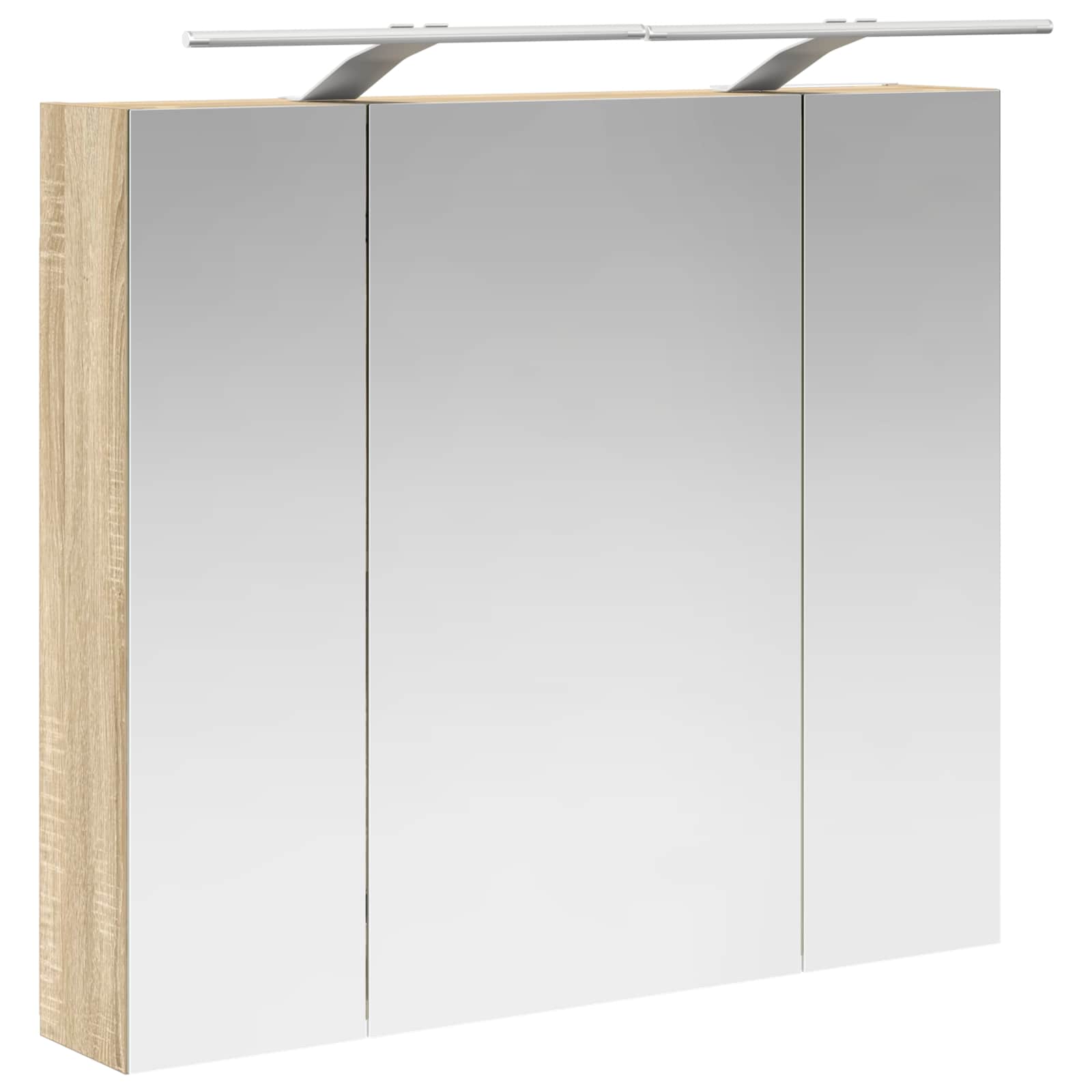 vidaXL Szafka z lustrem do łazienki Dąb Sonoma 80 x 14.5 x 70 cm
