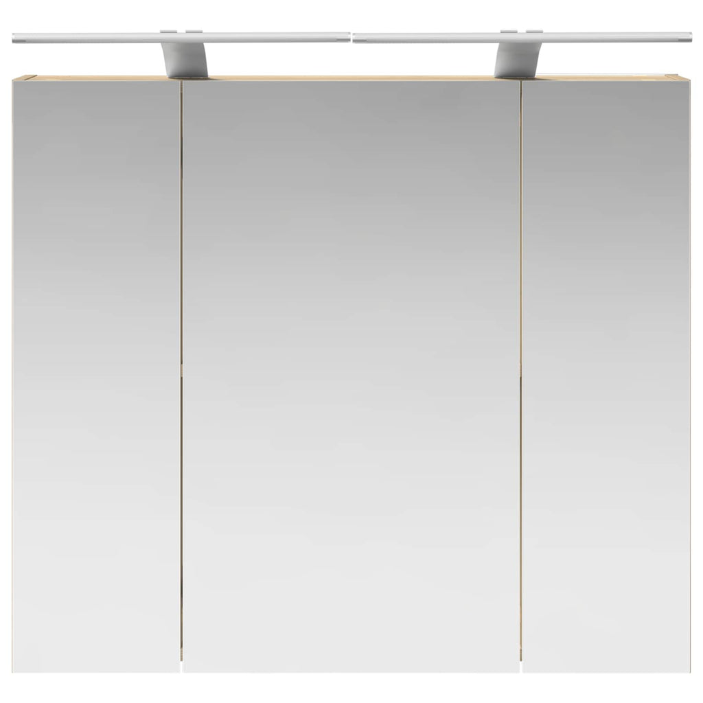 vidaXL Szafka z lustrem do łazienki Dąb Sonoma 80 x 14.5 x 70 cm