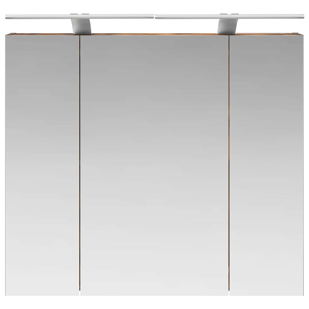 vidaXL Szafka z lustrem do łazienki Dąb wędzony 80 x 14.5 x 70 cm