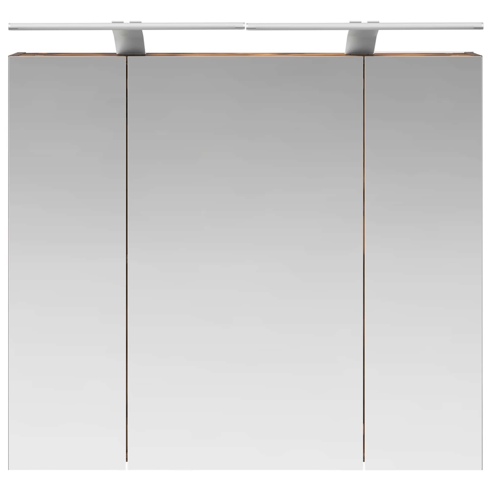 vidaXL Szafka z lustrem do łazienki Dąb wędzony 80 x 14.5 x 70 cm