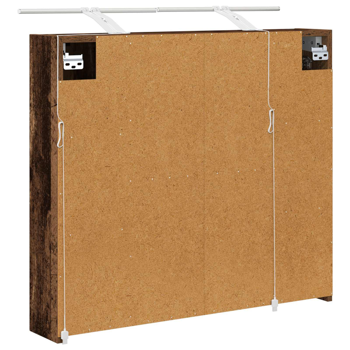 vidaXL Szafka z lustrem do łazienki Stare drewno 80 x 14.5 x 70 cm