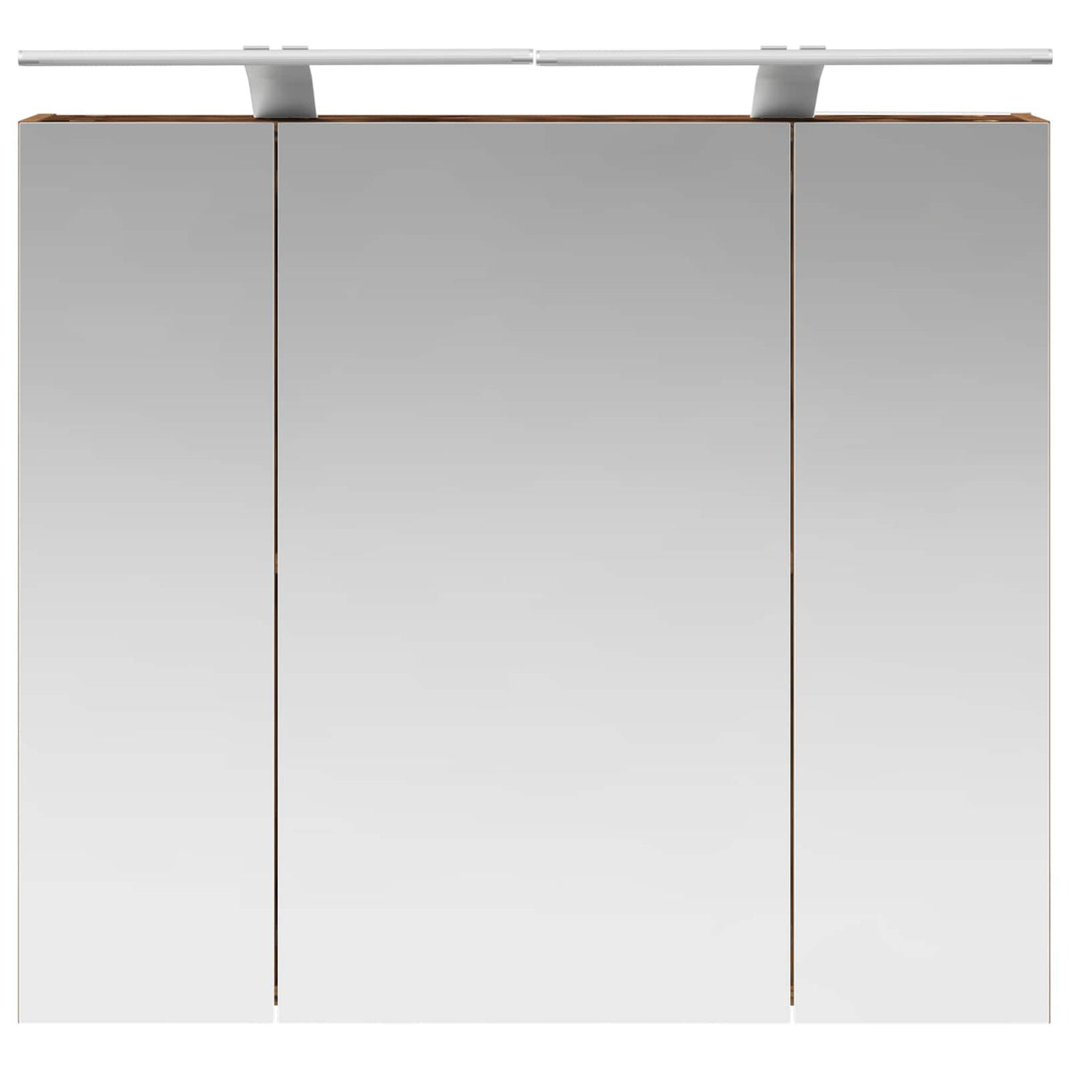 vidaXL Szafka z lustrem do łazienki Stare drewno 80 x 14.5 x 70 cm