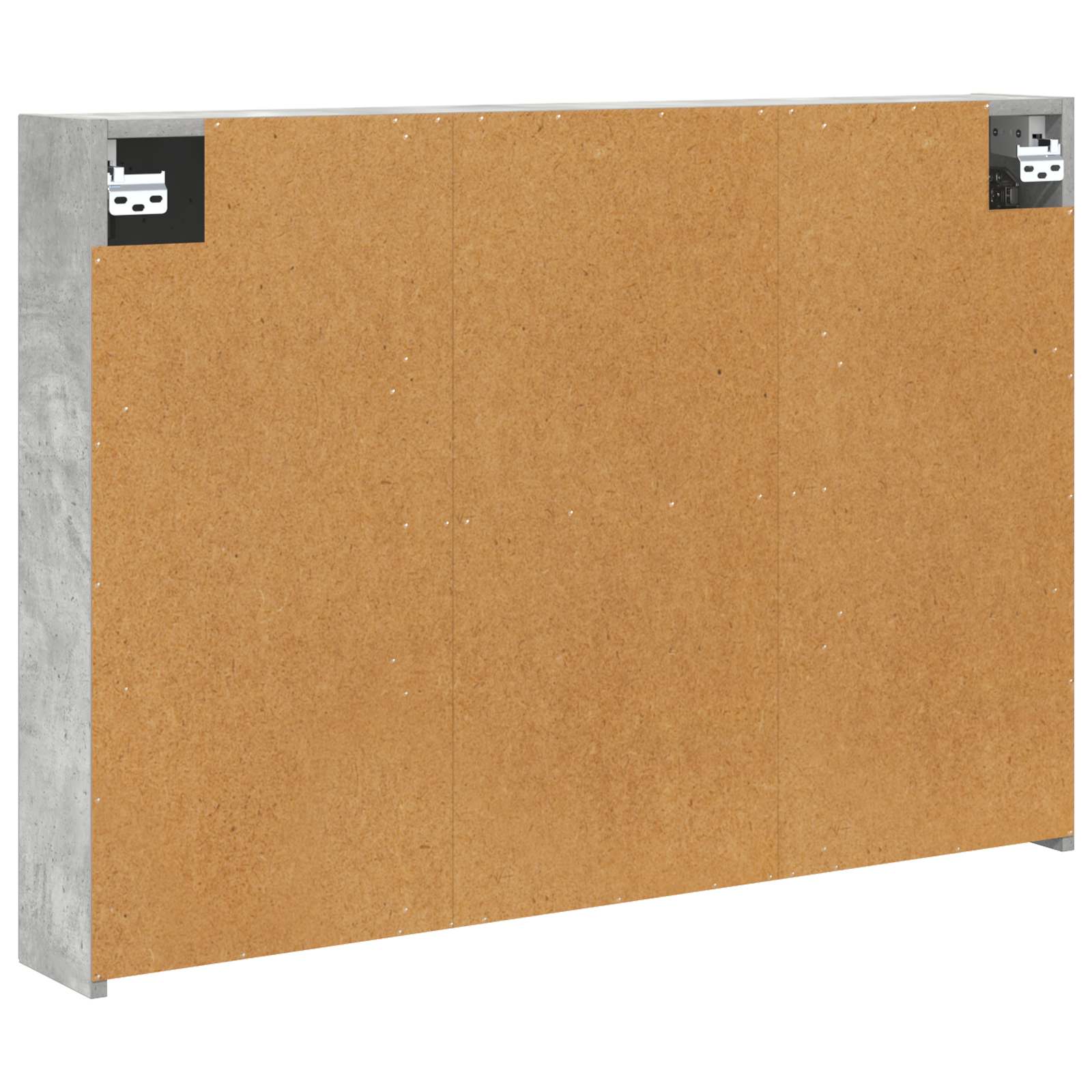 vidaXL Szafka z lustrem do łazienki Betonowy szary 100 x 14,5 x 70 cm