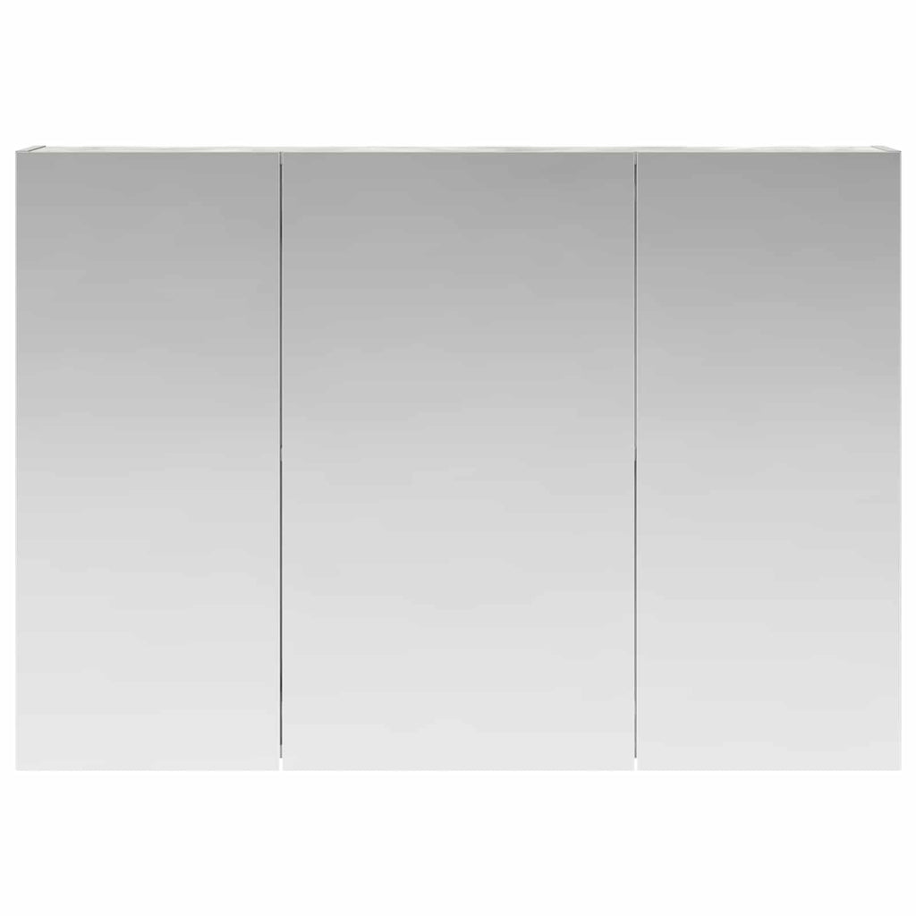 vidaXL Szafka z lustrem do łazienki Betonowy szary 100 x 14,5 x 70 cm
