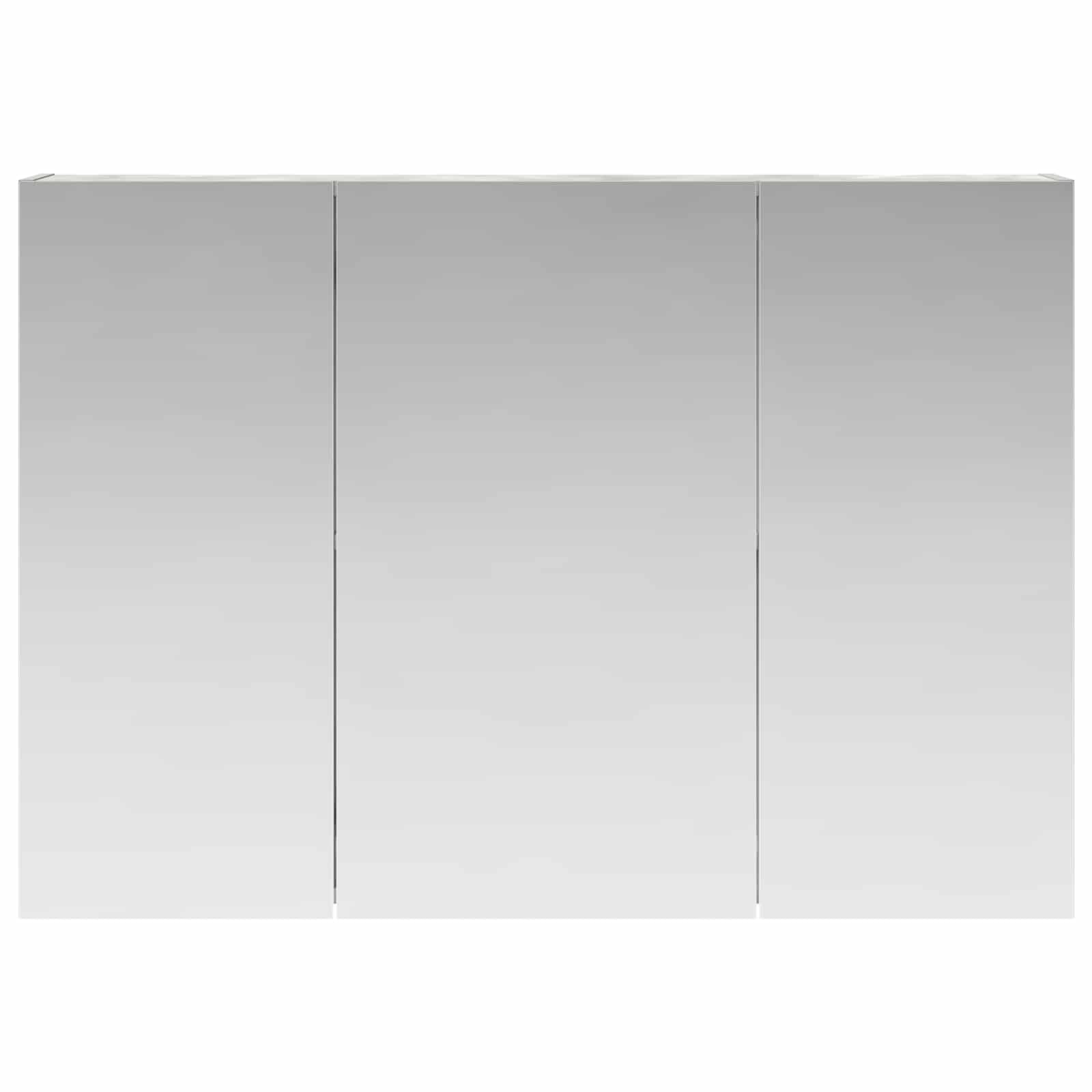 vidaXL Szafka z lustrem do łazienki Betonowy szary 100 x 14,5 x 70 cm