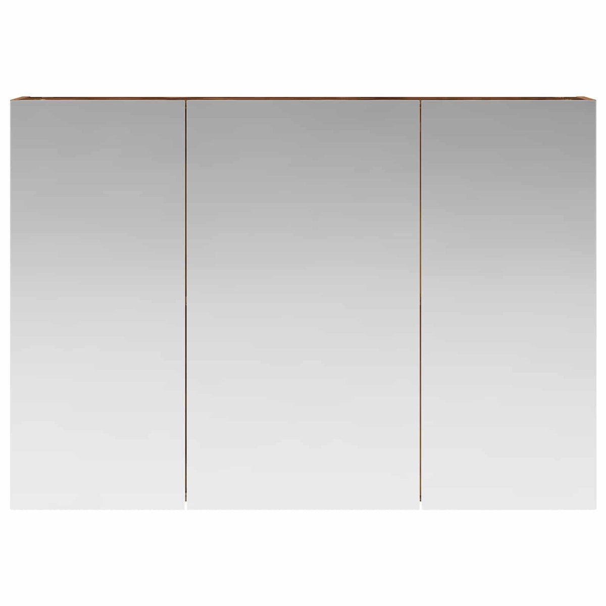 vidaXL Szafka z lustrem do łazienki Stare drewno 100 x 14,5 x 70 cm
