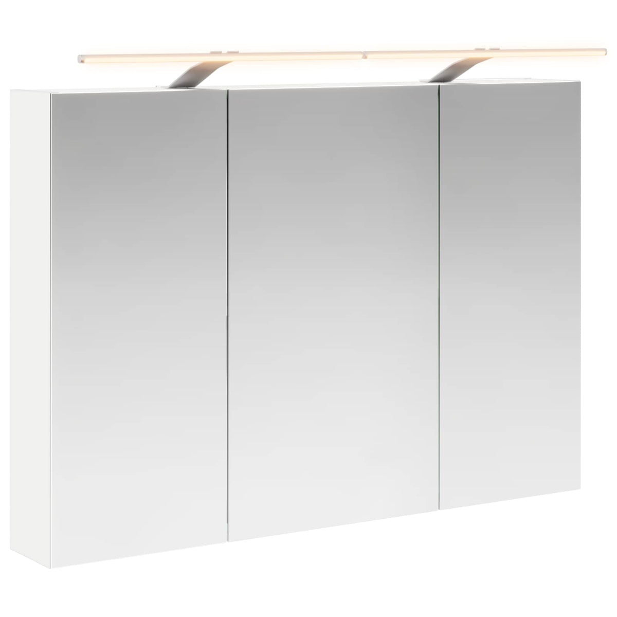 vidaXL Szafka z lustrem do łazienki Biały 100 x 14,5 x 70 cm