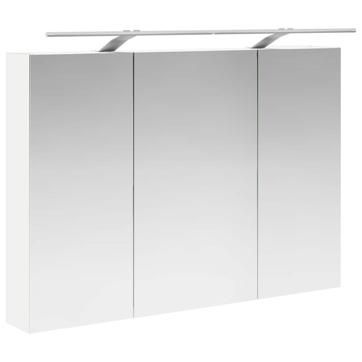 vidaXL Szafka z lustrem do łazienki Biały 100 x 14,5 x 70 cm