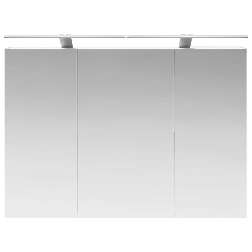 vidaXL Szafka z lustrem do łazienki Biały 100 x 14,5 x 70 cm