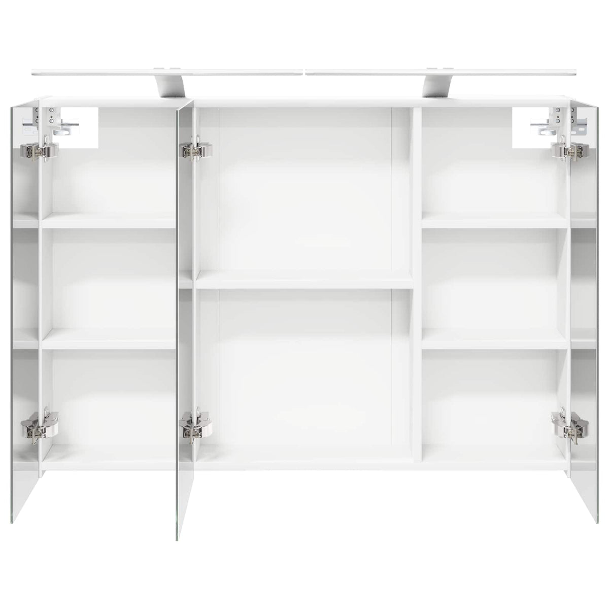 vidaXL Szafka z lustrem do łazienki Biały 100 x 14,5 x 70 cm