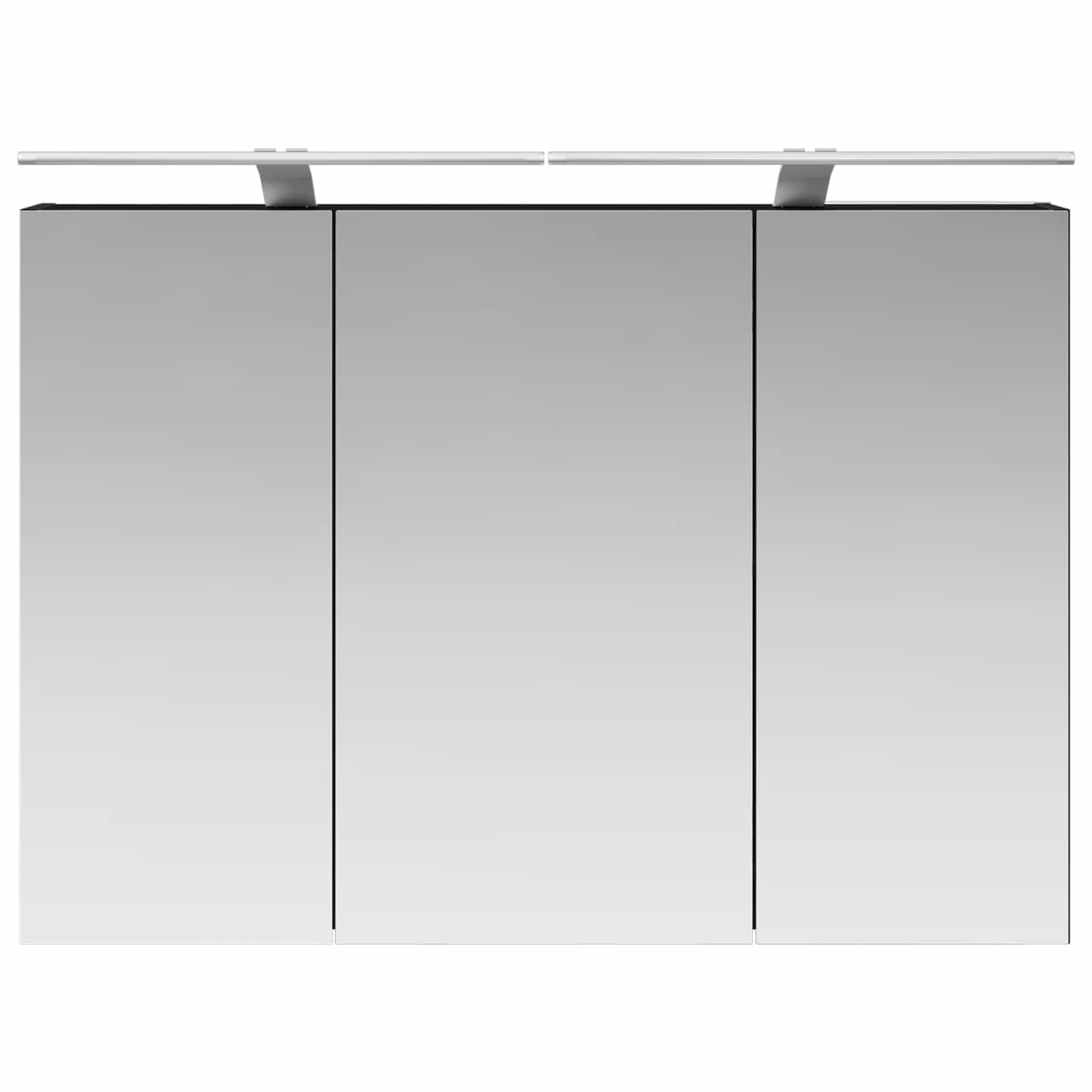 vidaXL Szafka z lustrem do łazienki Czarny Dąb 100 x 14,5 x 70 cm