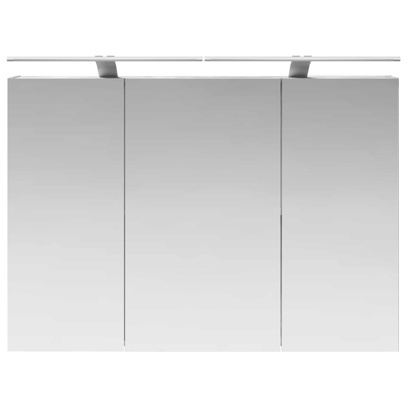 vidaXL Szafka z lustrem do łazienki Betonowy szary 100 x 14,5 x 70 cm