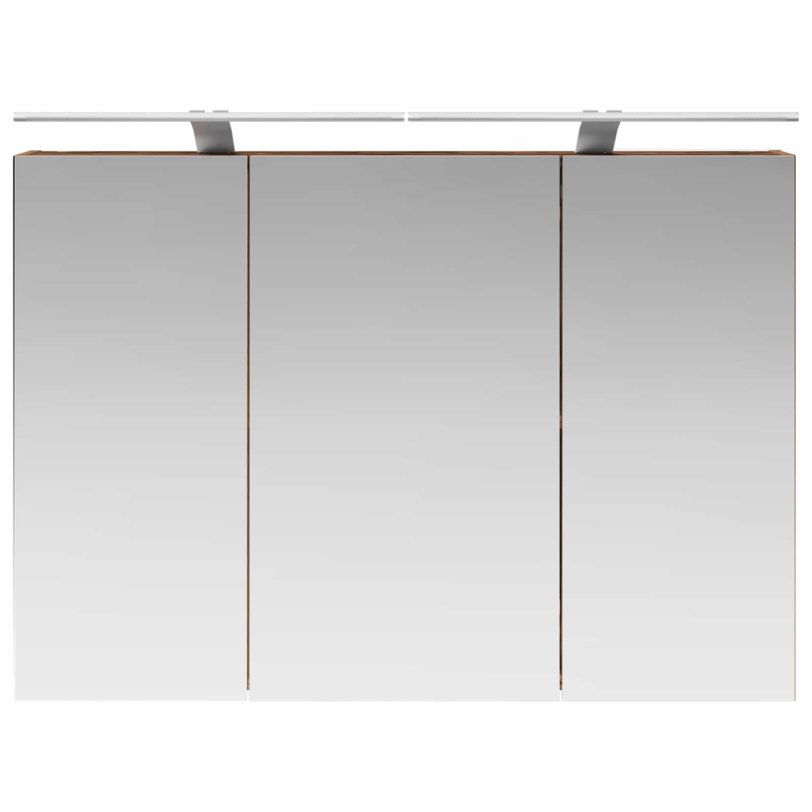 vidaXL Szafka z lustrem do łazienki Stare drewno 100 x 14,5 x 70 cm
