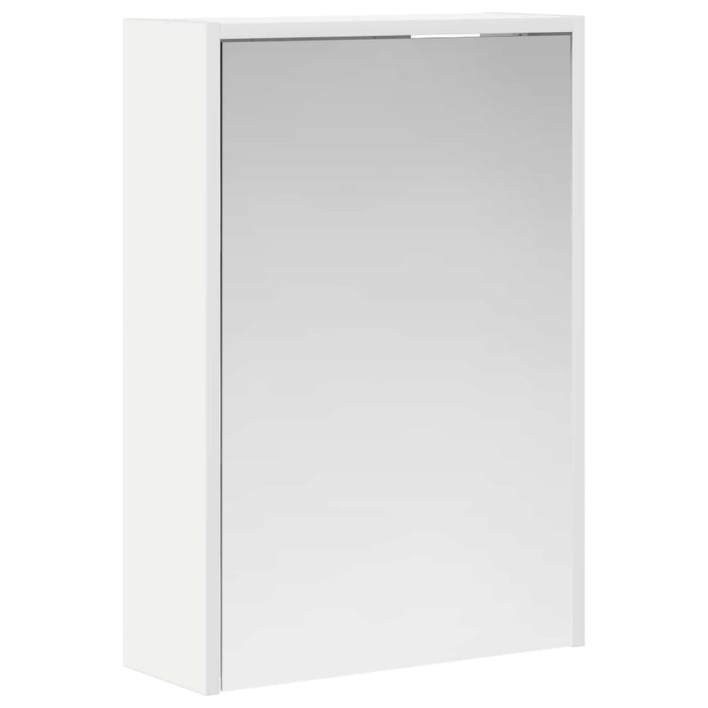vidaXL Szafka z lustrem do łazienki z półką Biały 43 x 16 x 62.5 cm