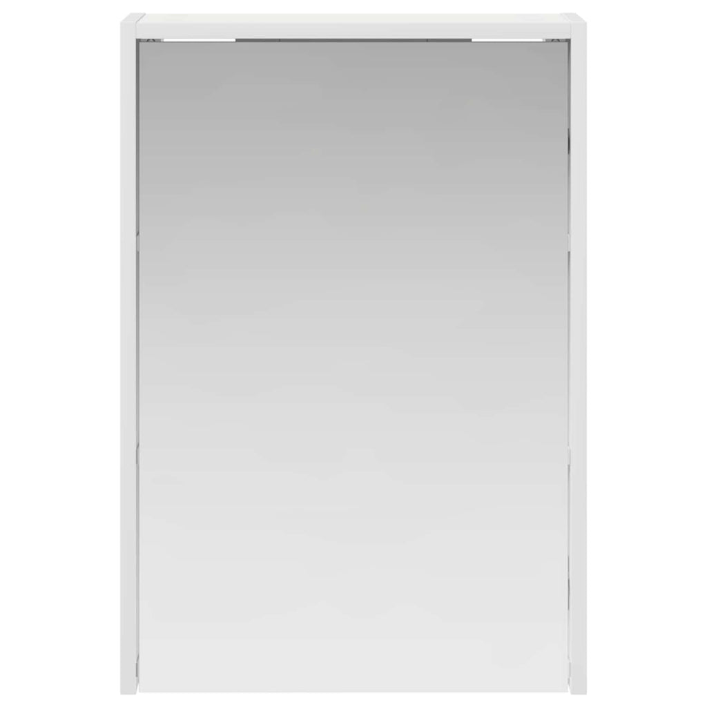 vidaXL Szafka z lustrem do łazienki z półką Biały 43 x 16 x 62.5 cm