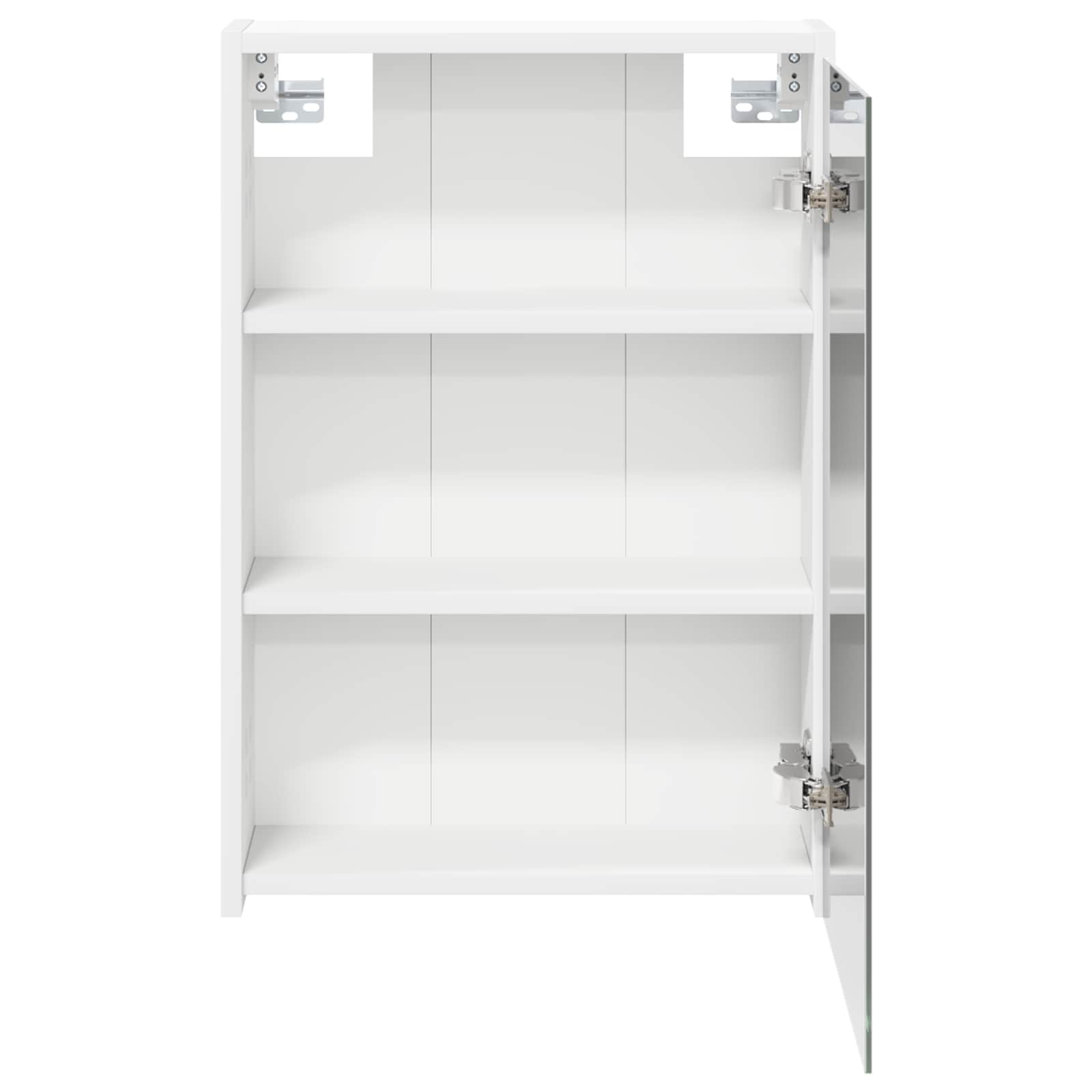 vidaXL Szafka z lustrem do łazienki z półką Biały 43 x 16 x 62.5 cm