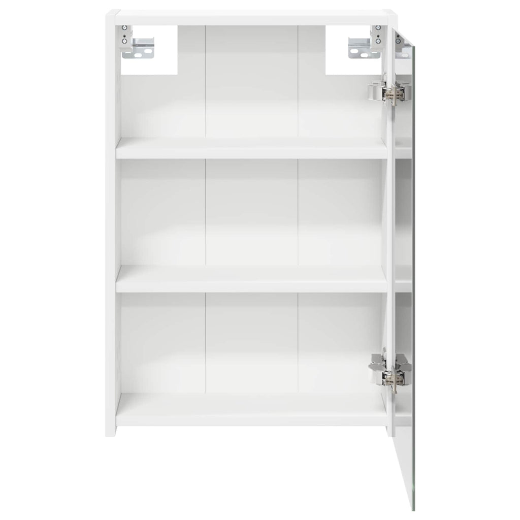 vidaXL Szafka z lustrem do łazienki z półką Biały 43 x 16 x 62.5 cm
