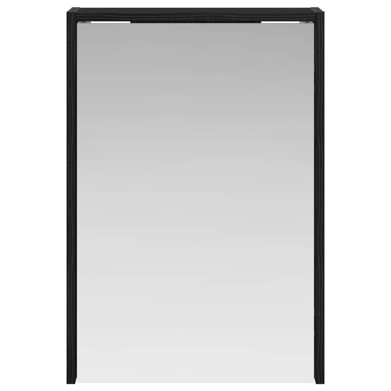 vidaXL Szafka z lustrem do łazienki Czarny Dąb 43 x 16 x 62.5 cm