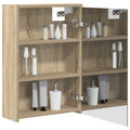 vidaXL Szafka z lustrem do łazienki Dąb Sonoma 43 x 16 x 62.5 cm