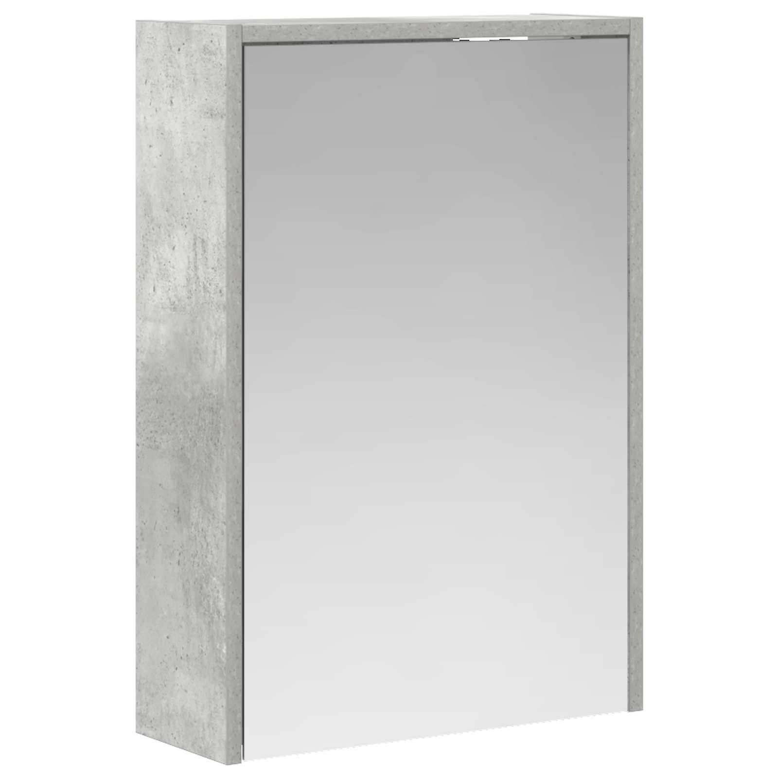 vidaXL Szafka z lustrem do łazienki Betonowy szary 43 x 16 x 62.5 cm