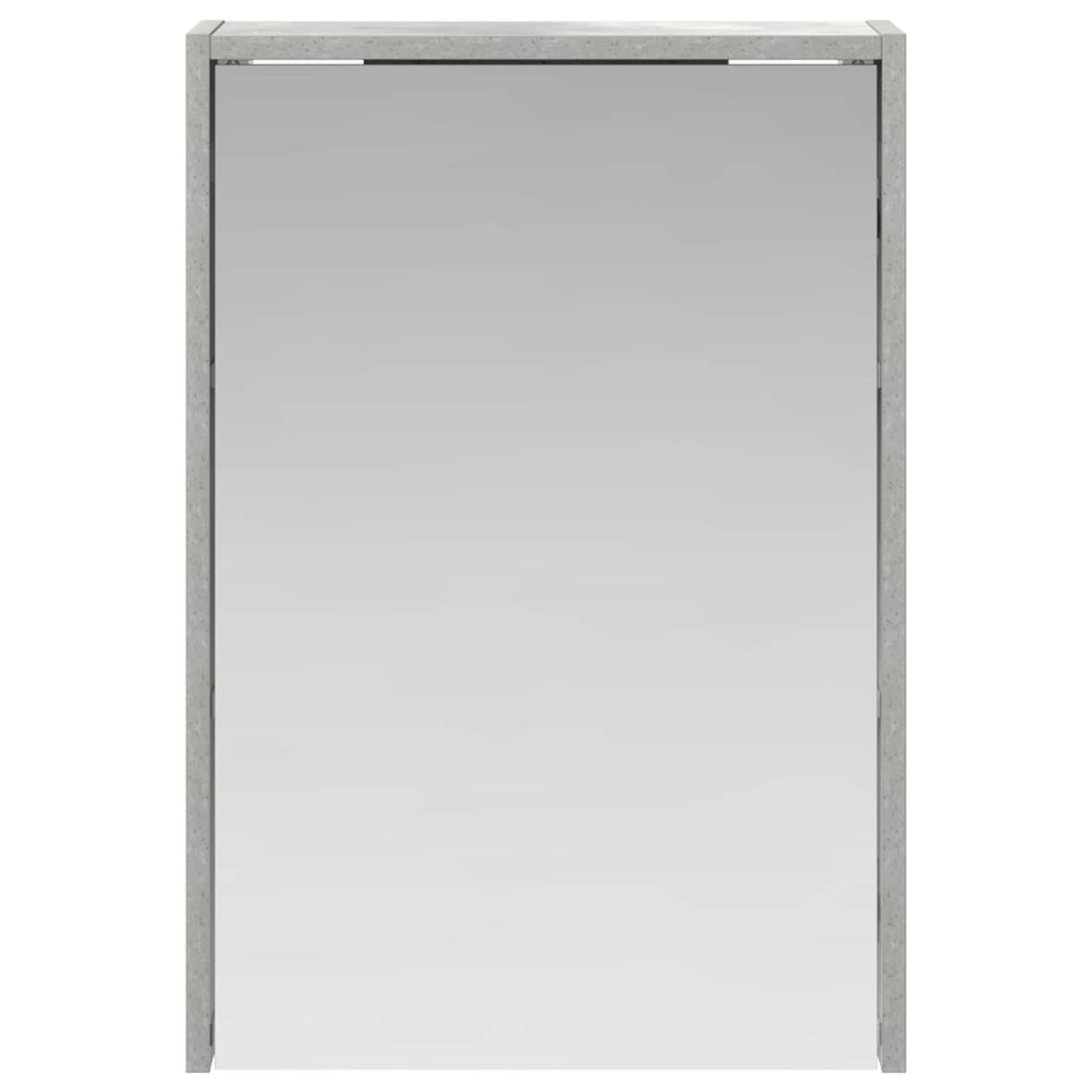 vidaXL Szafka z lustrem do łazienki Betonowy szary 43 x 16 x 62.5 cm