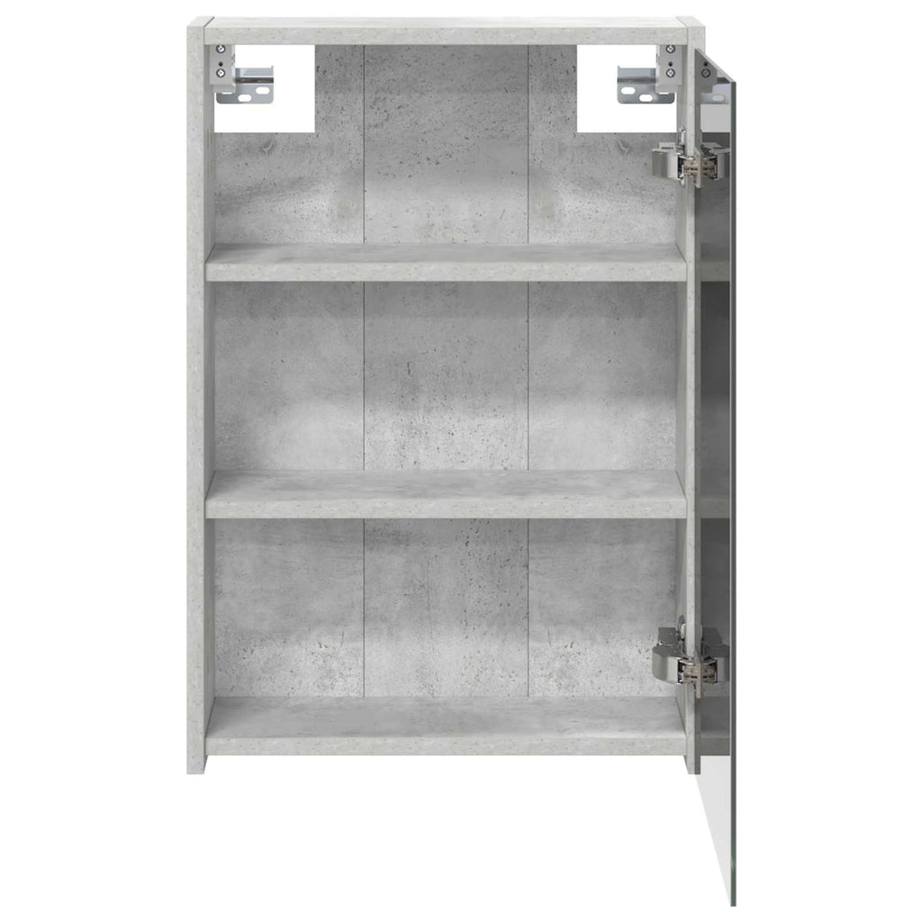 vidaXL Szafka z lustrem do łazienki Betonowy szary 43 x 16 x 62.5 cm