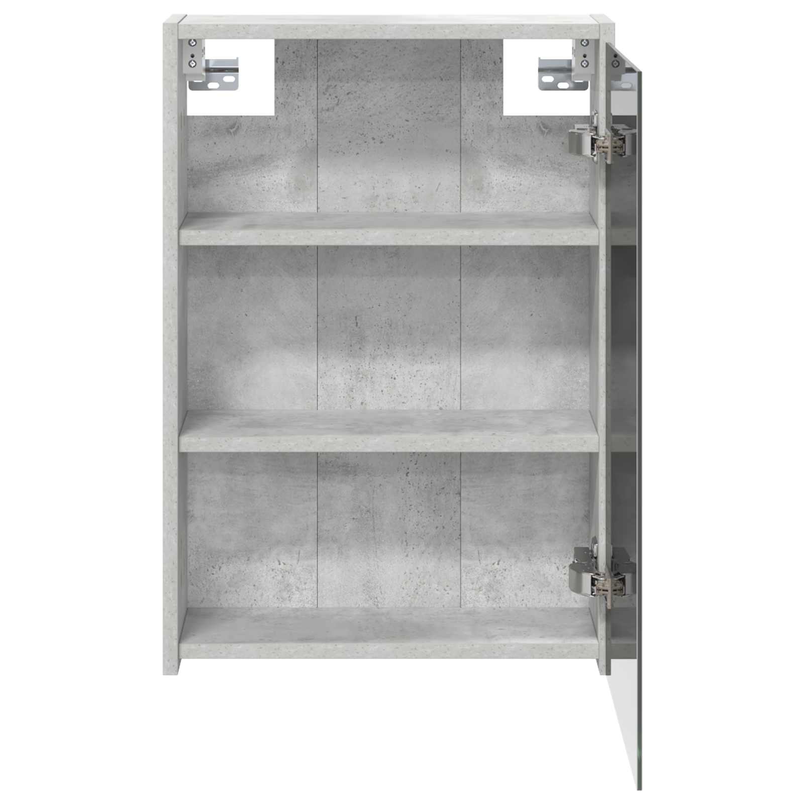 vidaXL Szafka z lustrem do łazienki Betonowy szary 43 x 16 x 62.5 cm
