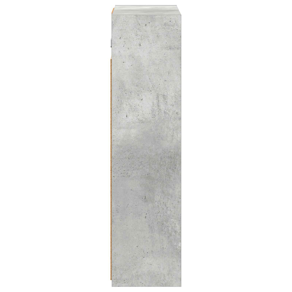 vidaXL Szafka z lustrem do łazienki Betonowy szary 43 x 16 x 62.5 cm