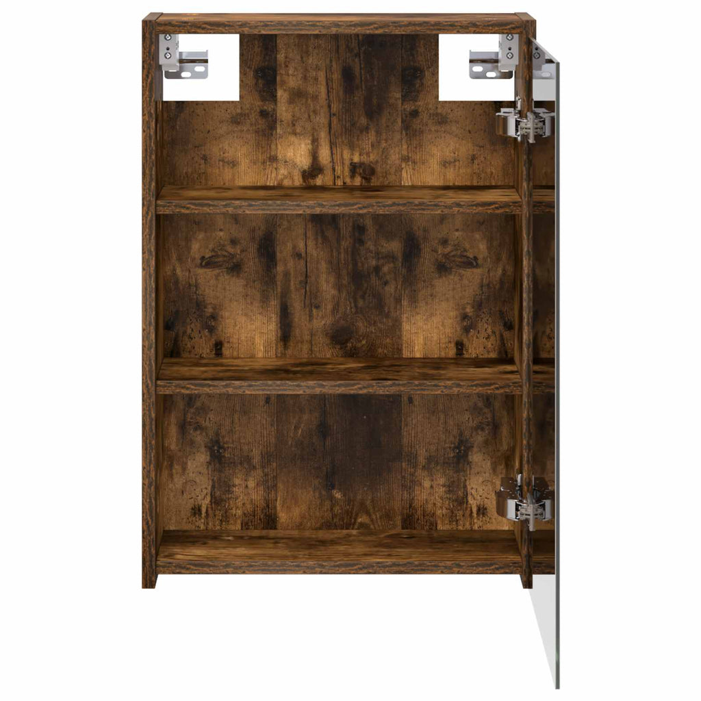 vidaXL Szafka z lustrem do łazienki Dąb wędzony 43 x 16 x 62.5 cm