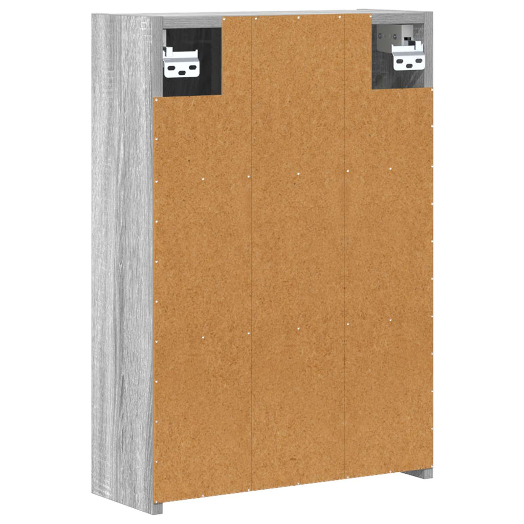 vidaXL Szafka z lustrem do łazienki Szary Sonoma 43 x 16 x 62.5 cm