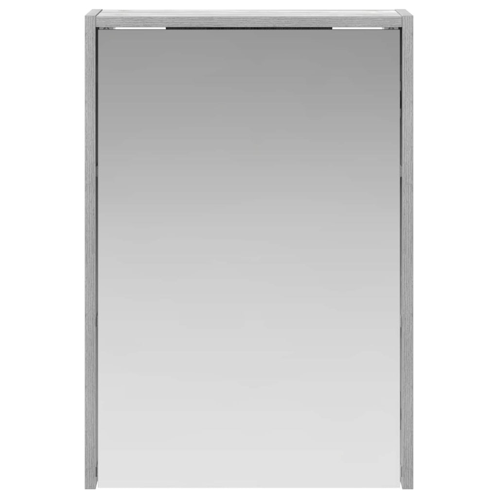 vidaXL Szafka z lustrem do łazienki Szary Sonoma 43 x 16 x 62.5 cm
