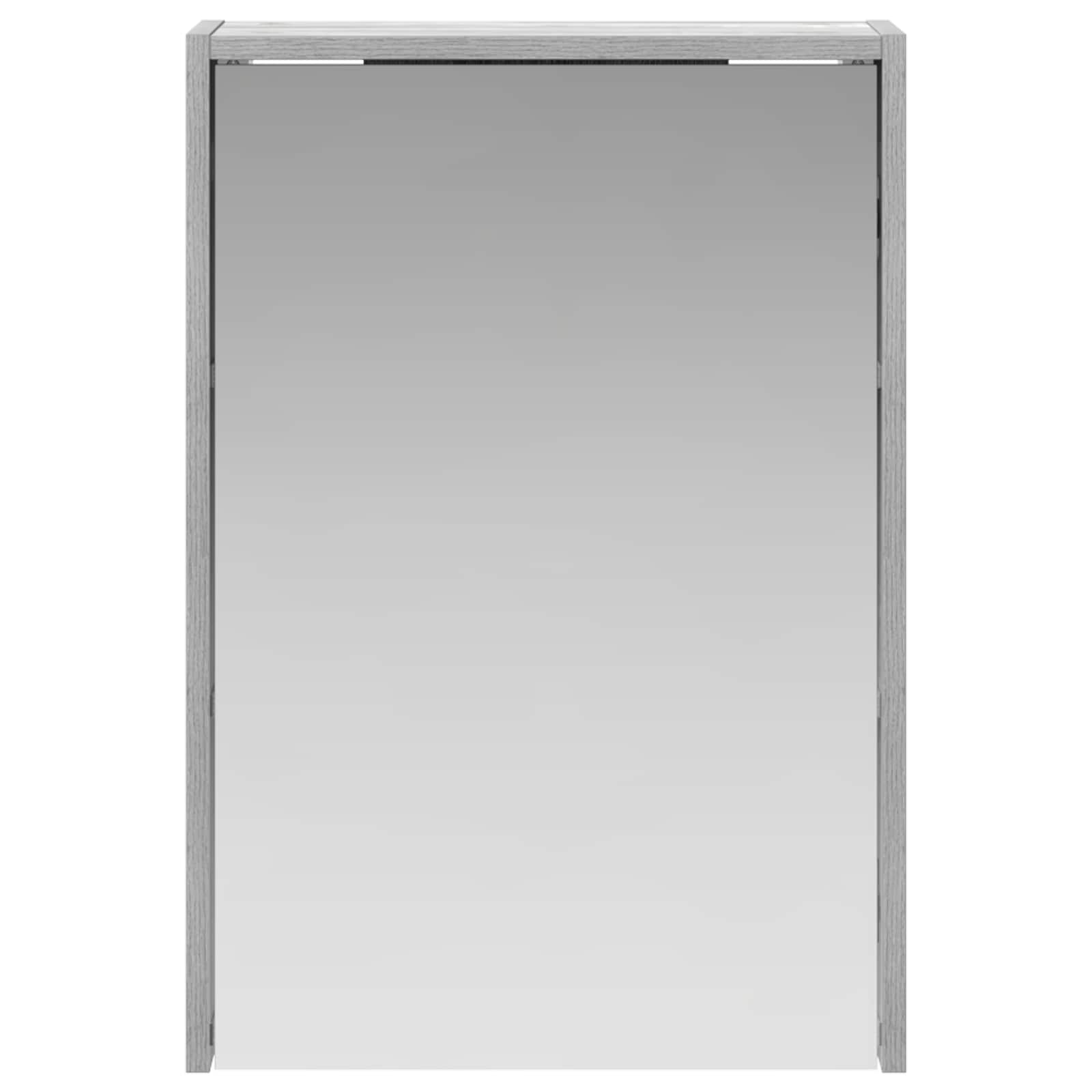 vidaXL Szafka z lustrem do łazienki Szary Sonoma 43 x 16 x 62.5 cm