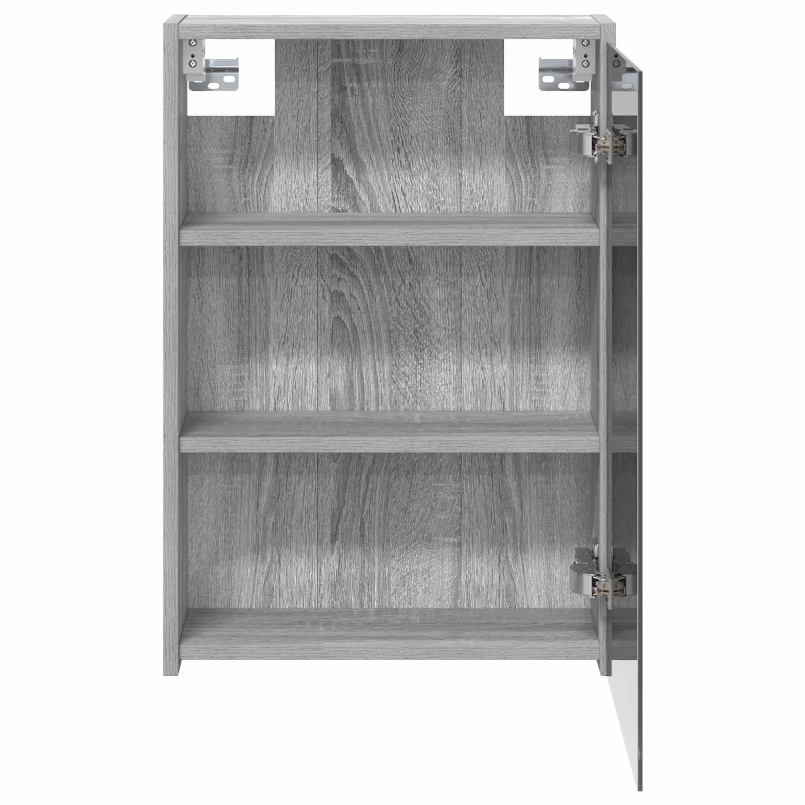 vidaXL Szafka z lustrem do łazienki Szary Sonoma 43 x 16 x 62.5 cm