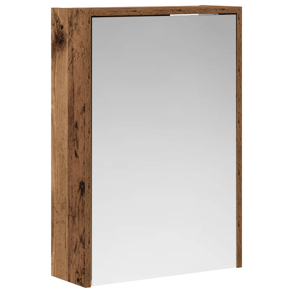 vidaXL Szafka z lustrem do łazienki Stare drewno 43 x 16 x 62.5 cm