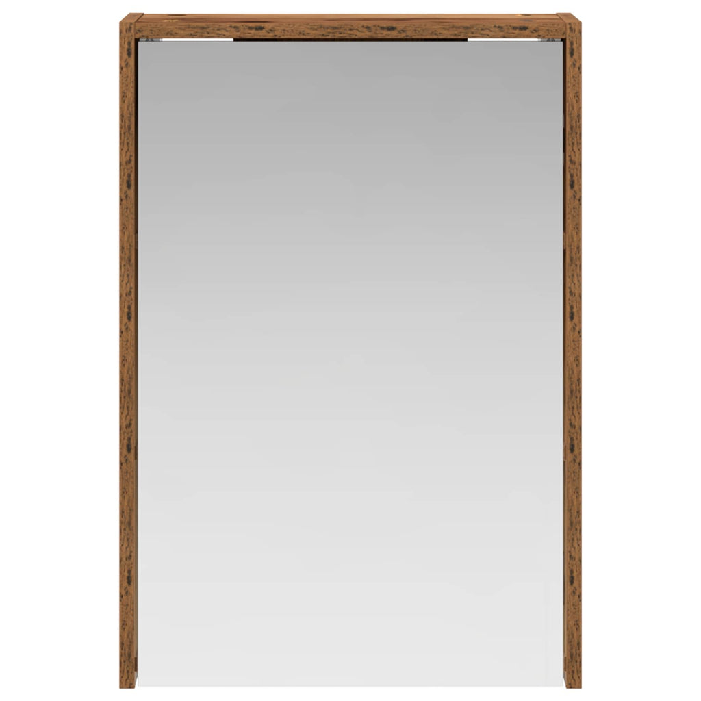 vidaXL Szafka z lustrem do łazienki Stare drewno 43 x 16 x 62.5 cm