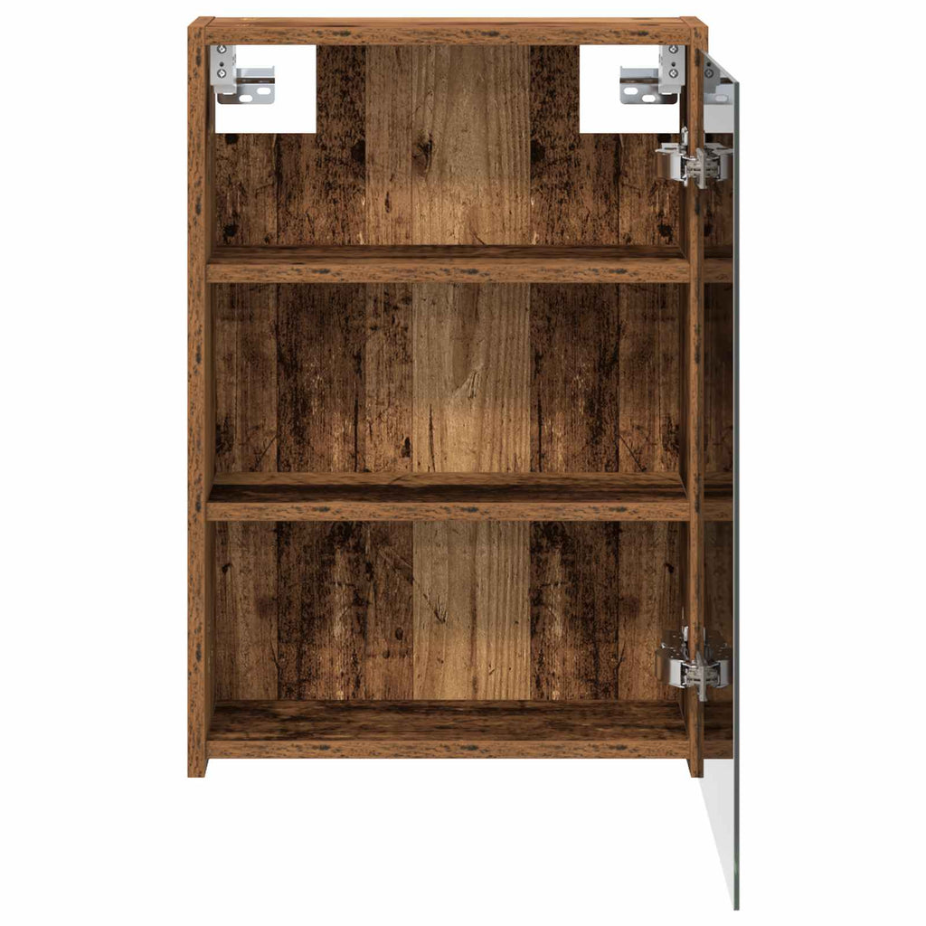 vidaXL Szafka z lustrem do łazienki Stare drewno 43 x 16 x 62.5 cm