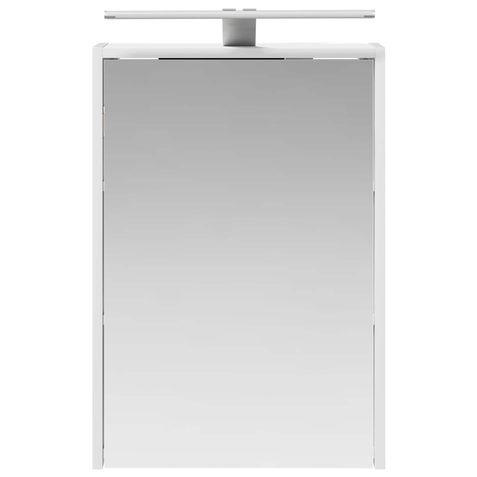vidaXL Szafka z lustrem do łazienki z półką Biały 43 x 16 x 62.5 cm