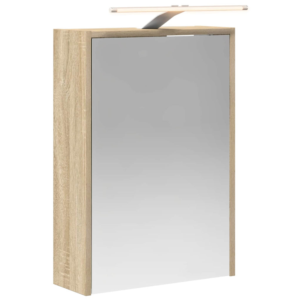 vidaXL Szafka z lustrem do łazienki Dąb Sonoma 43 x 16 x 62.5 cm